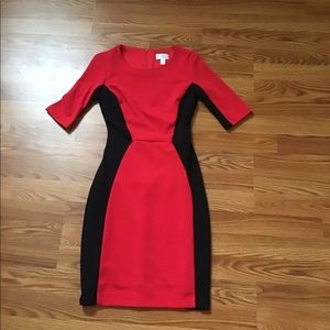 Bison Bisou Red Black Dress Size 4